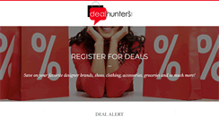 Desktop Screenshot of dealhunters.com